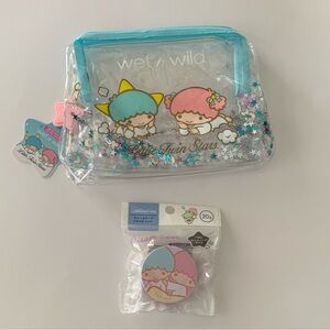Sanrio Little Twin Stars Clear Pouch Cream Case